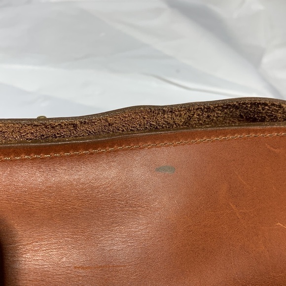 Jack Georges Cognac University Classic Crossbody Hand Bag with Twisting Lock - Picture 10 of 10